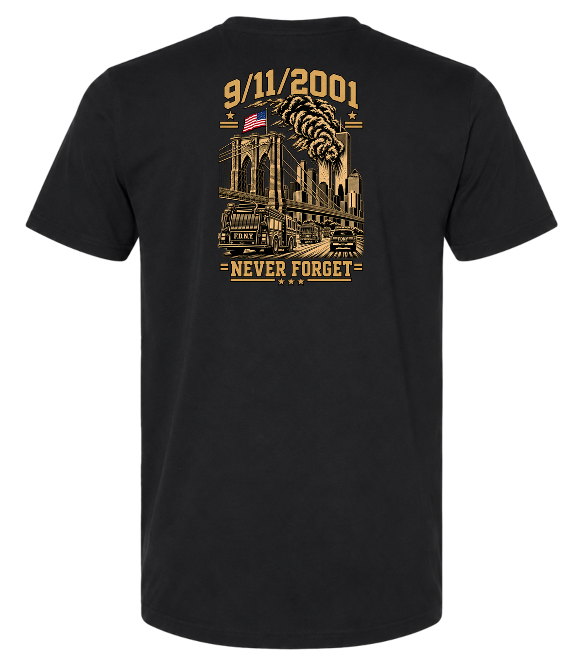 343 Never Forget – Black T Shirt