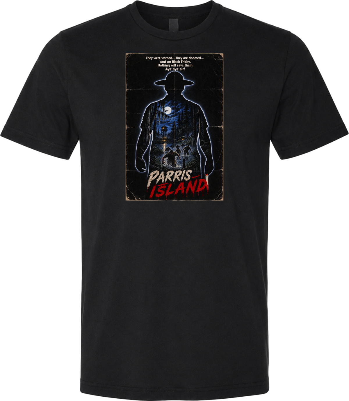 Parris Island - Black T Shirt