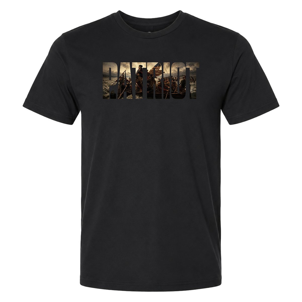 Patriot Crossing of the Delaware - Black T Shirt