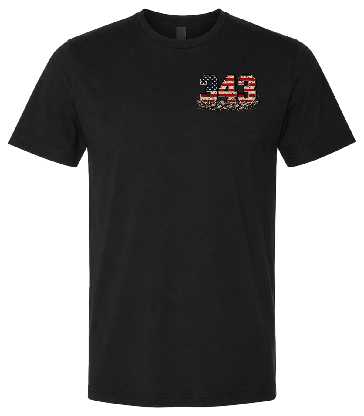 343 Never Forget – Black T Shirt