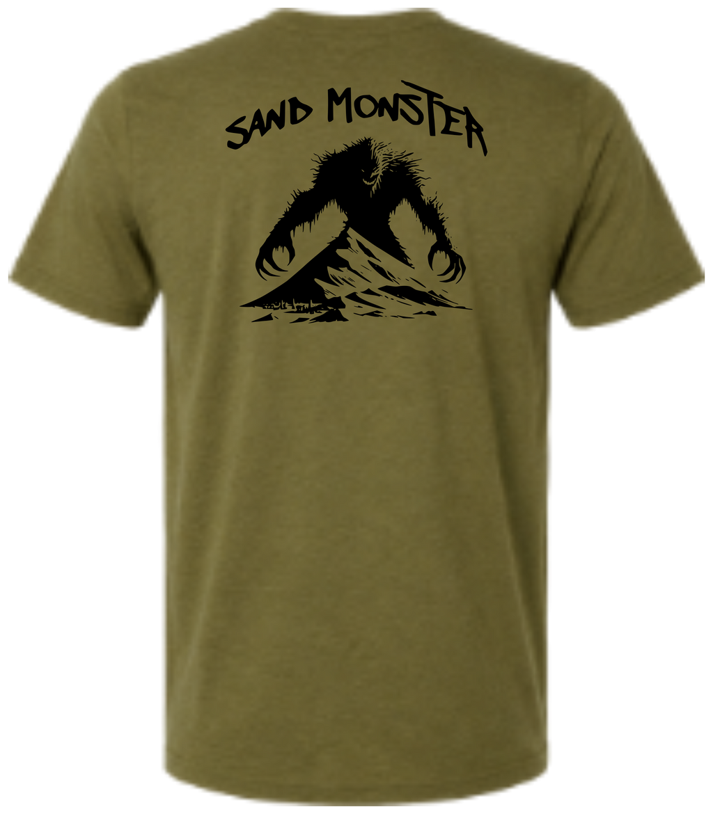 Sand Monster – OD Green T Shirt
