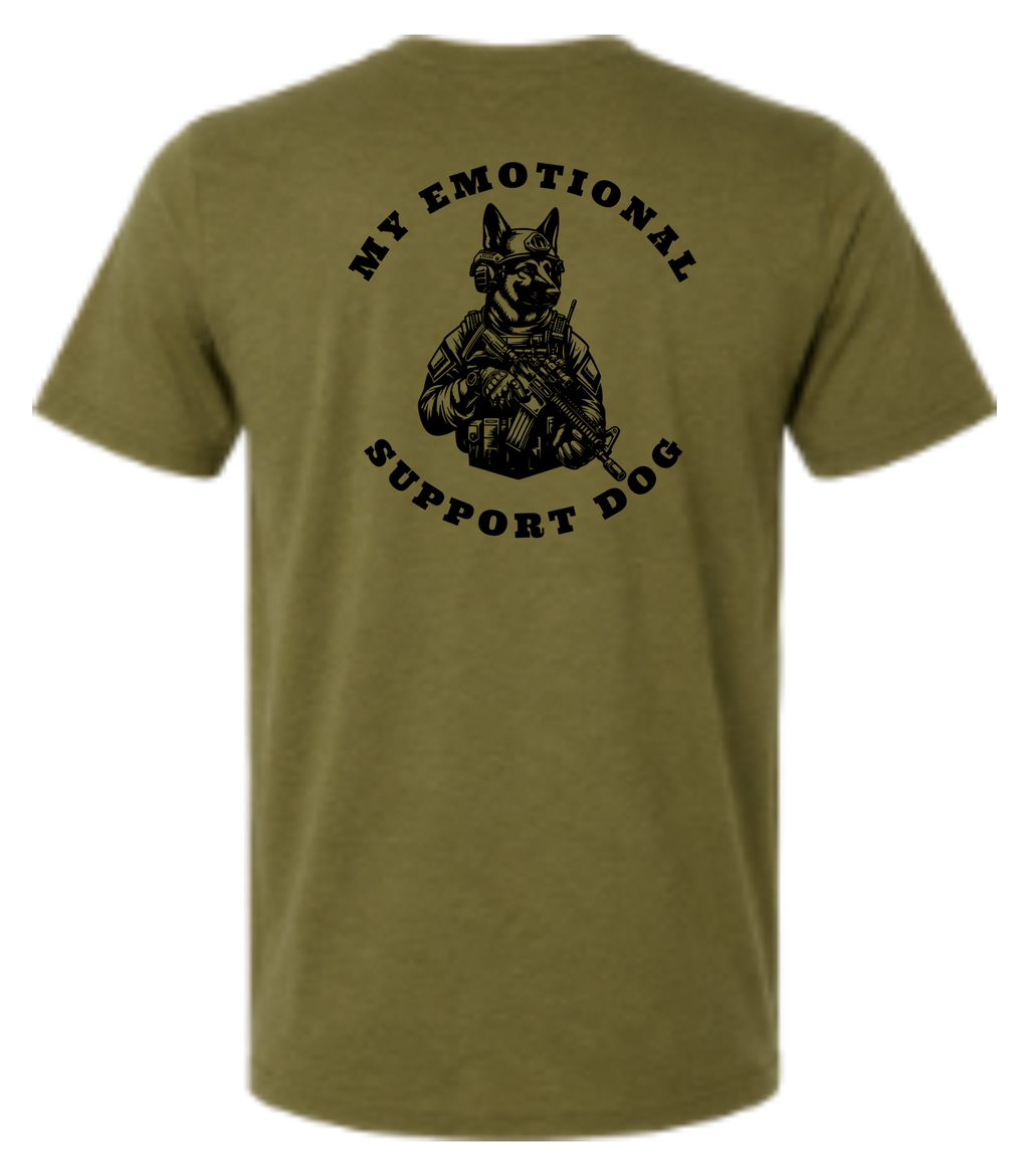 Emotional Support Dog – OD Green T Shirt