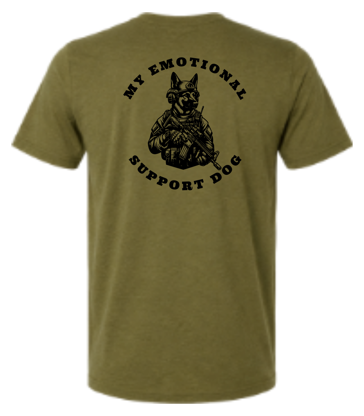 Emotional Support Dog – OD Green T Shirt
