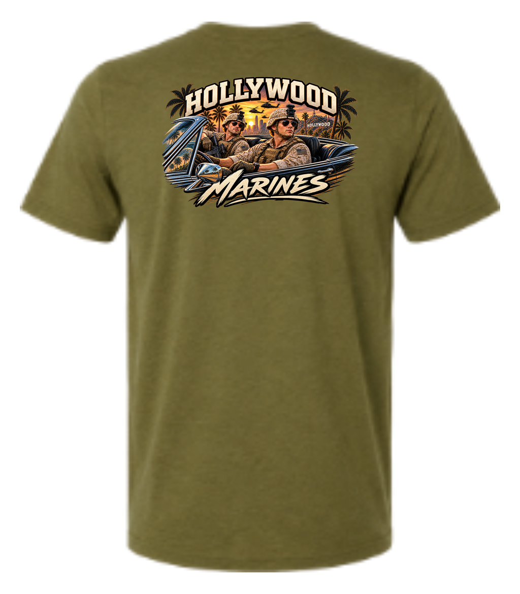Hollywood Marines – OD Green T Shirt