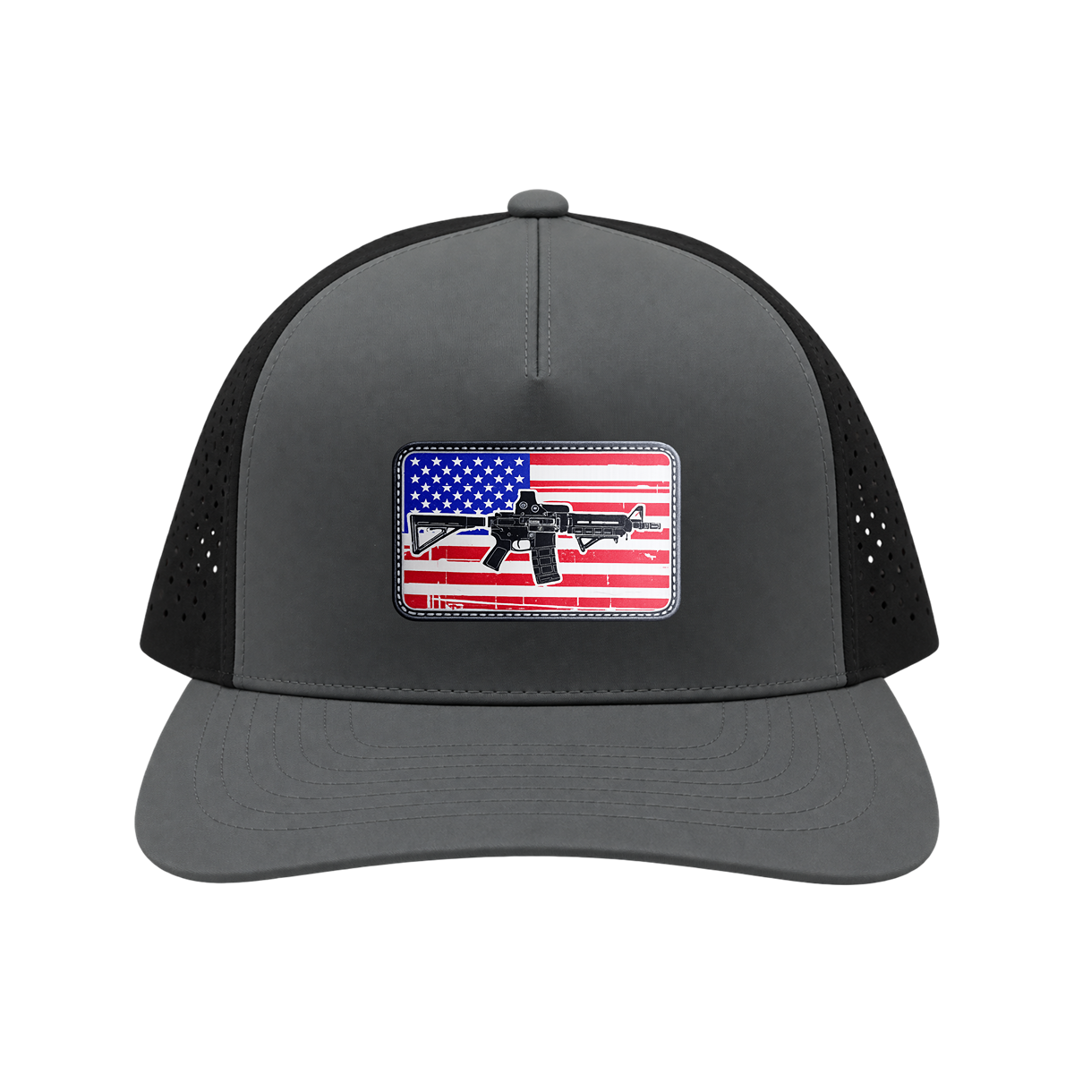 American Rifleman - Gray/Black Hat