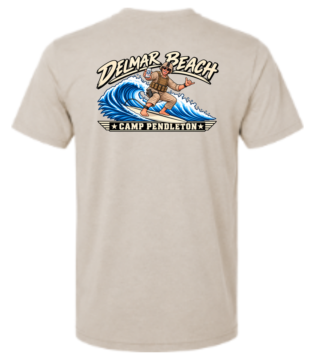Del Mar Beach – Tan T Shirt