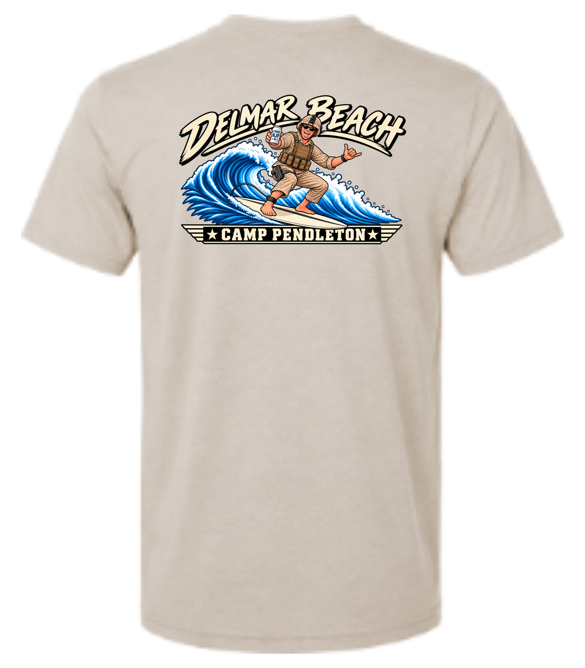 Del Mar Beach – Tan T Shirt