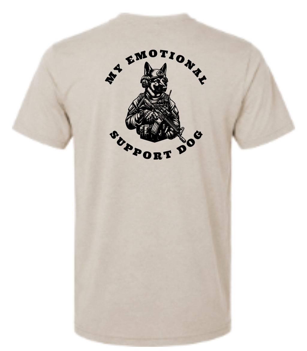 Emotional Support Dog – Tan T Shirt
