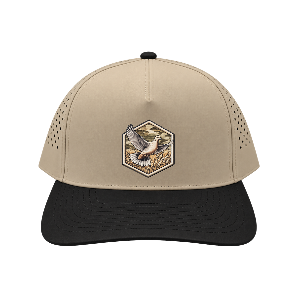 Dove - Tan/Black Bill Hat