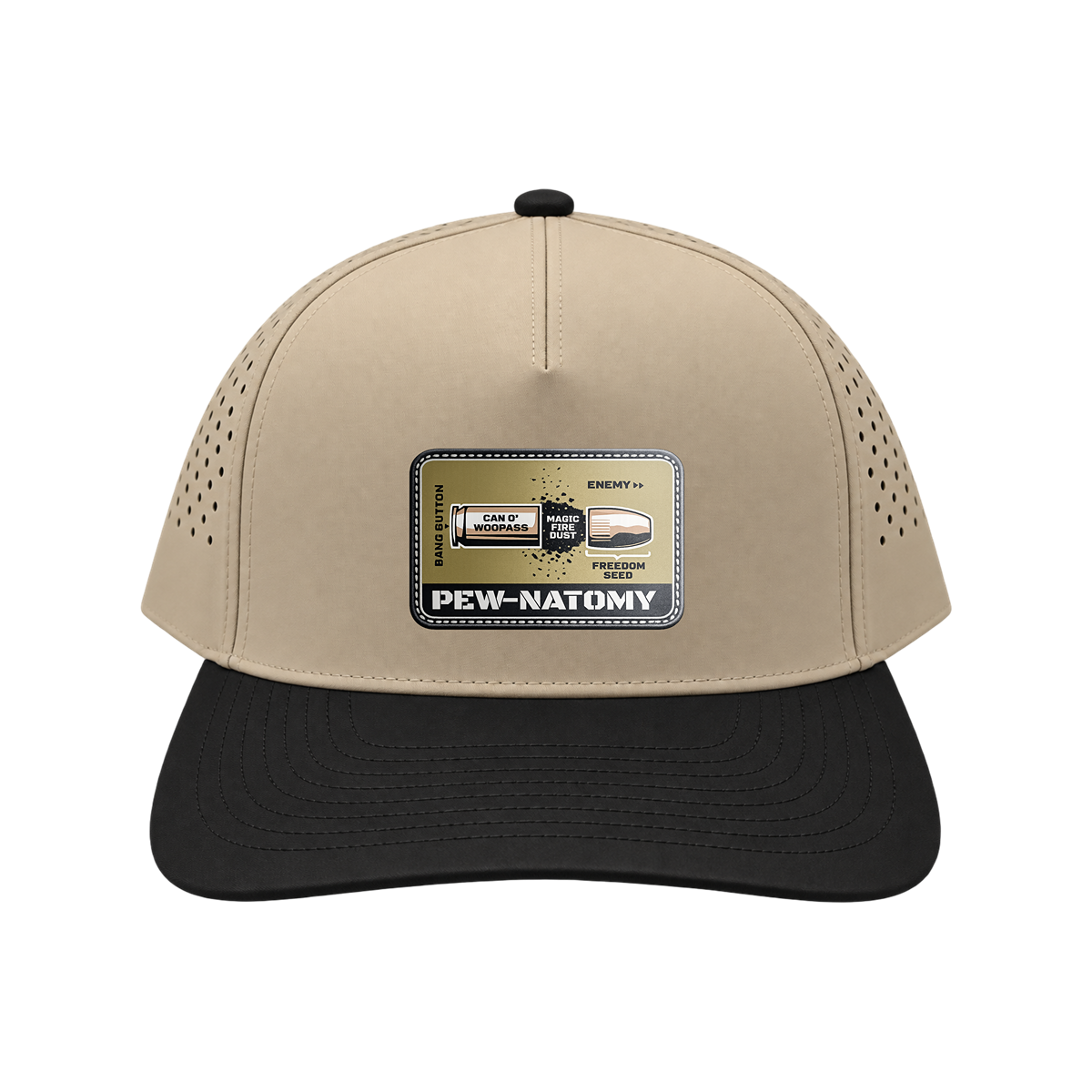 PEW-NATOMY - Tan/Black Bill Hat