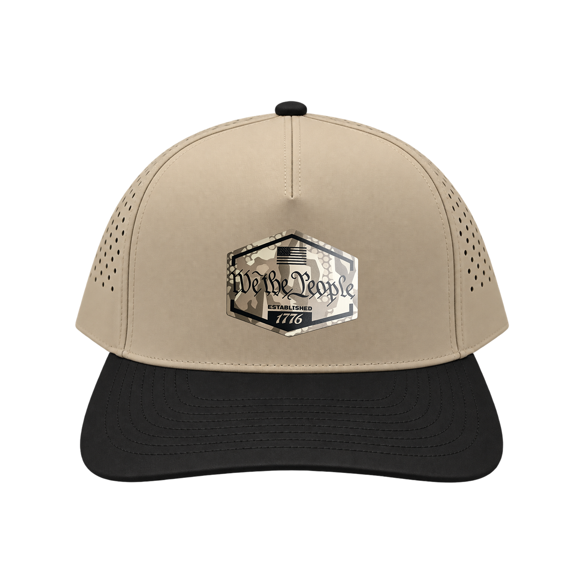 We the People - Tan/Black Bill Hat
